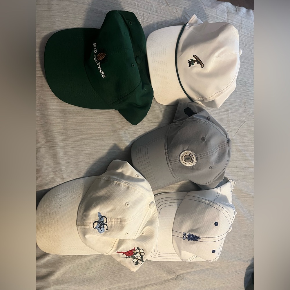 Classic White and Green Men's Hat